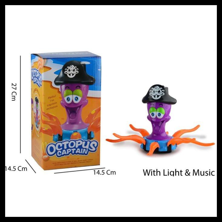 Mainan Gurita Octopus Captain Besar / Mainan Anak / Mainan Gurita