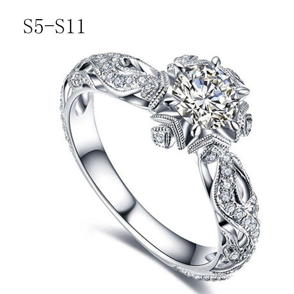 Preva Cincin Snowflake Perhiasan Mewah Berlian Perhiasan Snowflake