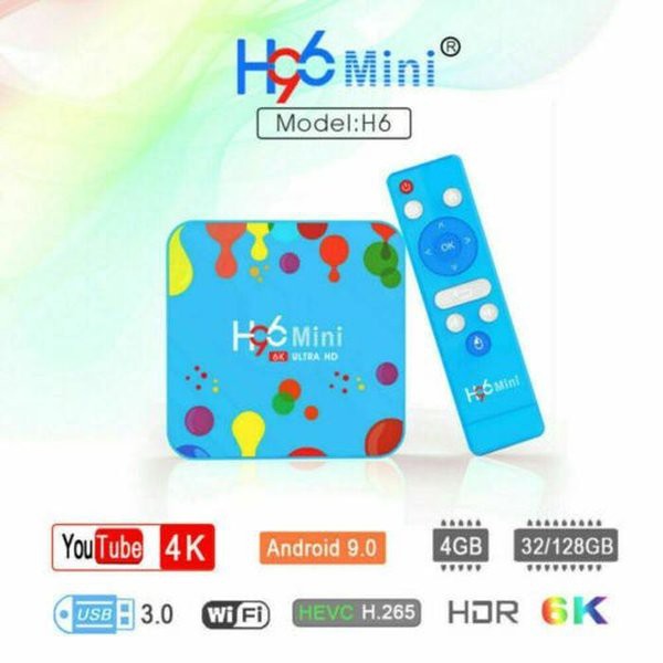 LARIS BGT Mini H96 Smart TV BOX 4GB RAM 32GB 128GB ROM H96 Mini 6K Wifi Buletooth 4 0 Media Diskon