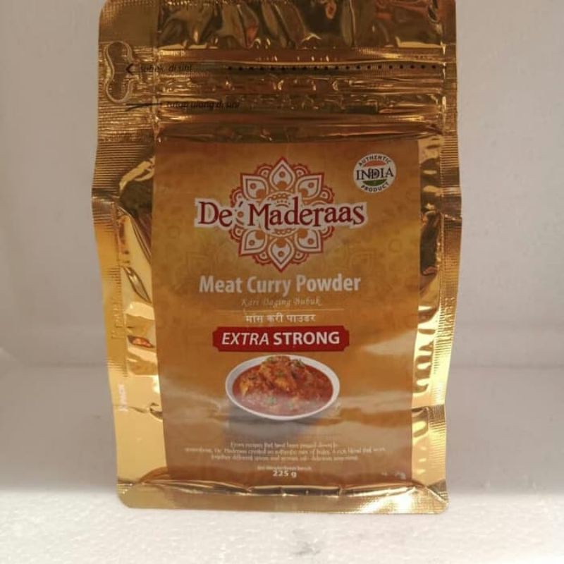 

DE MADERAAS CURRY POWDER EXTRA STRONG 225GR