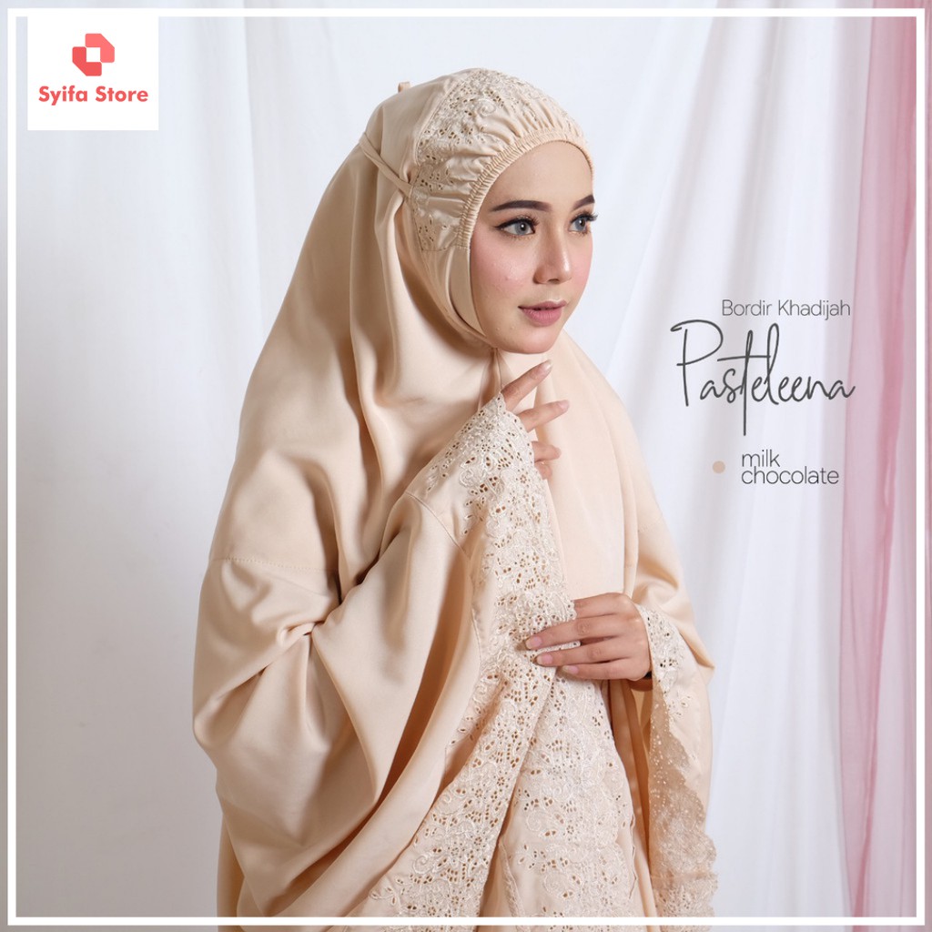 Mukena Dewasa Bordir Pasteleena Khadijah Label