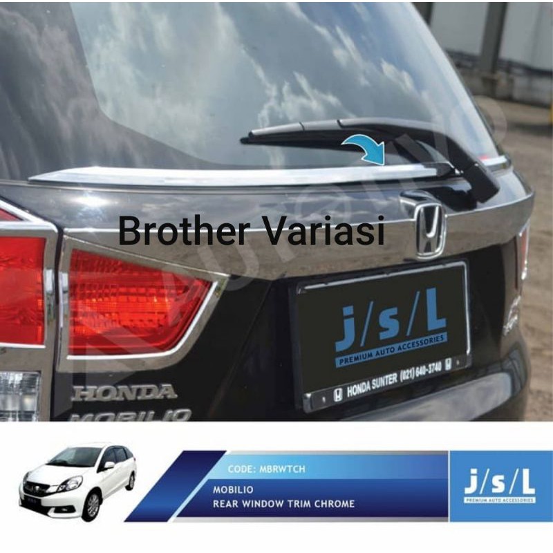 Lis kaca belakang Honda Mobilio Rear Window Trim Chrome