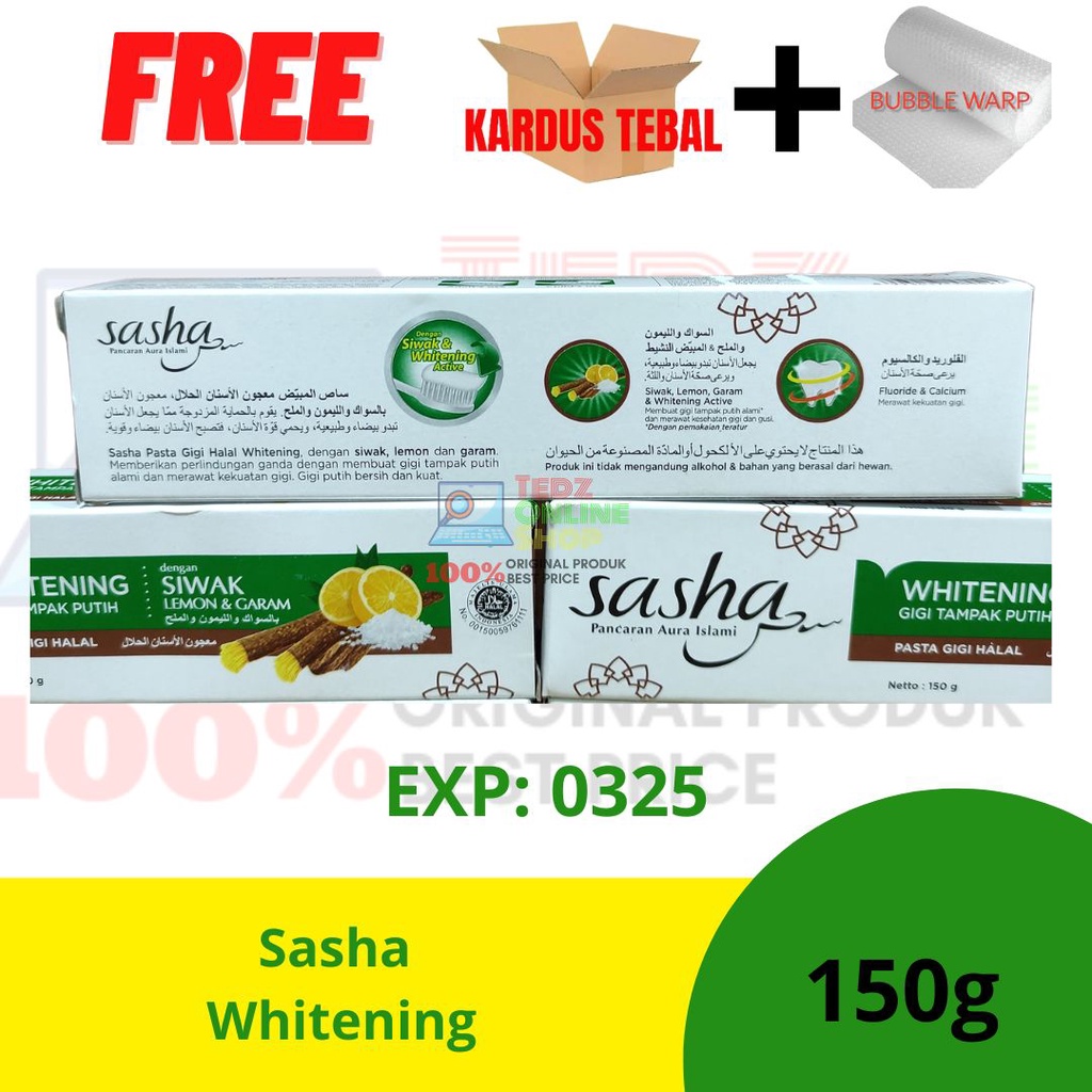 Sasha Pasta Gigi Whitening 150g