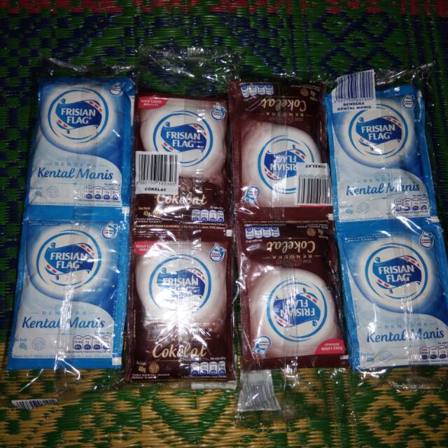 

Susu frisian flag sachet coklat/putih