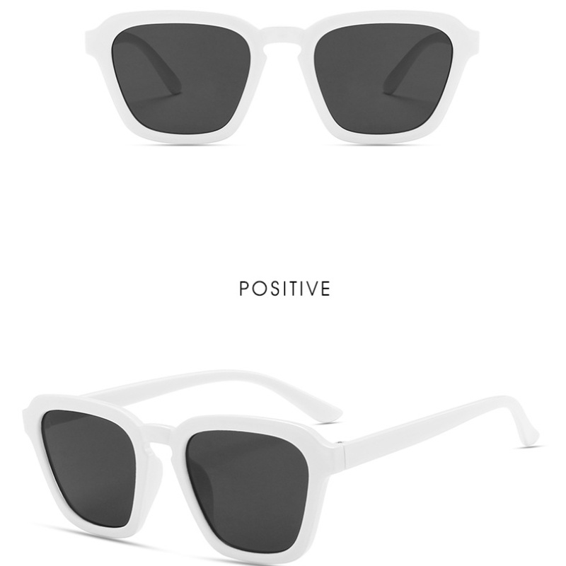 Kacamata Sunglass Model Simpel Dengan Kotak, Warna Polos