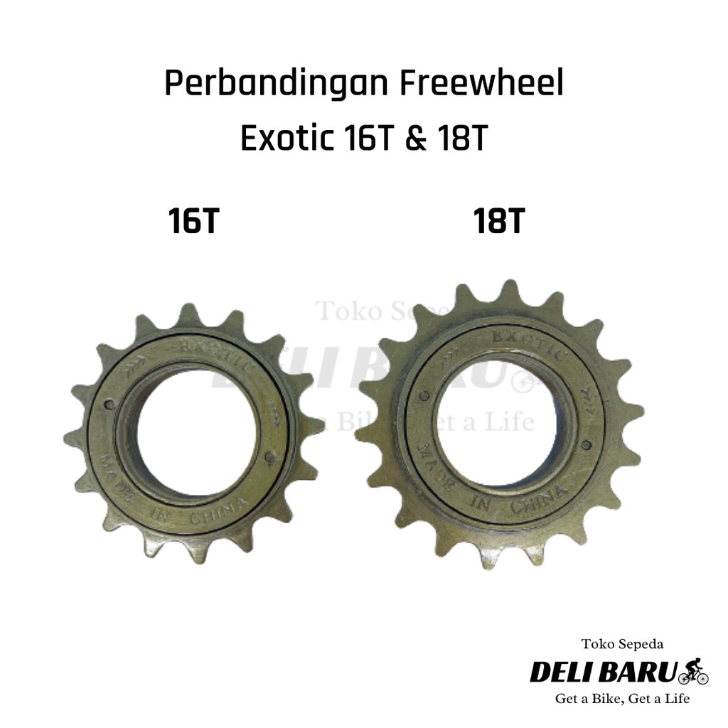 Exotic Freewheel 18T gir belakang sepeda anak BMX ukuran 20