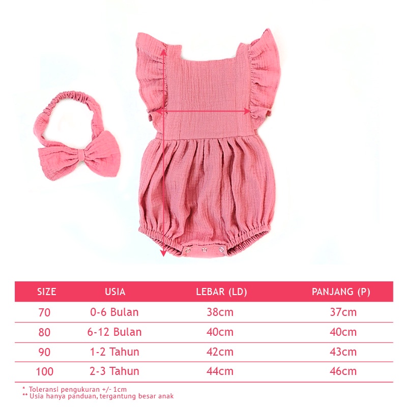 Jumper Ruffle JP01 - Baju Bayi Cantik