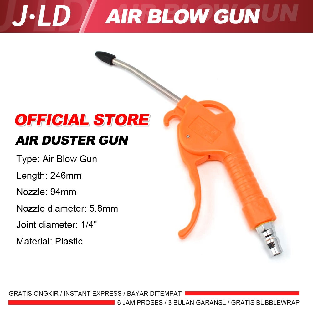 JLD Air Duster - Air Blow Gun - Semprotan Angin Plastik - Pembersih Debu Kotoran J.LD Tools