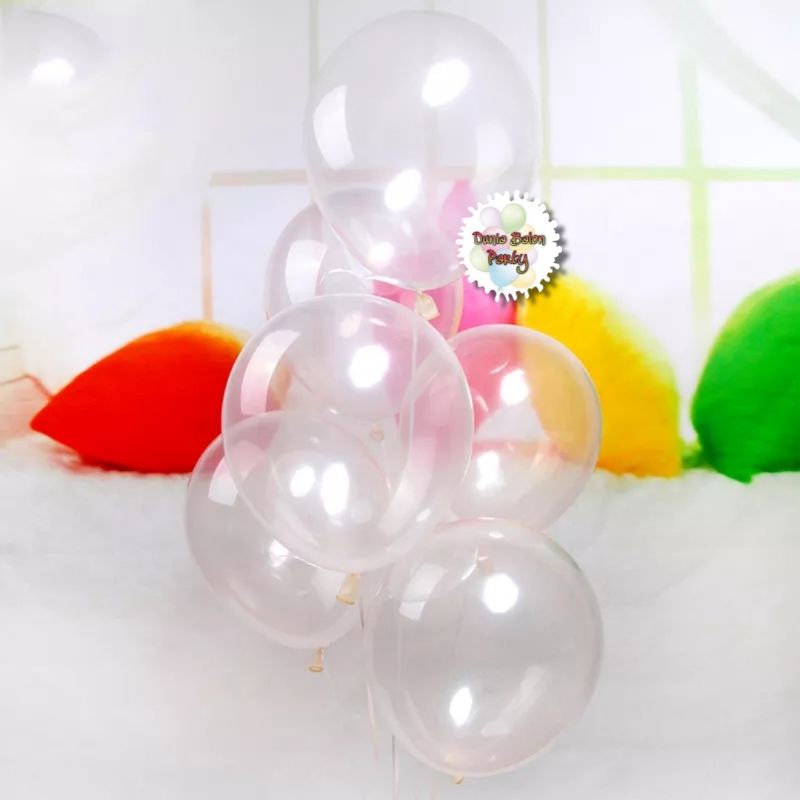 Balon Latex Transparant / Balon Latek Bening / Balon Transparant Ecer