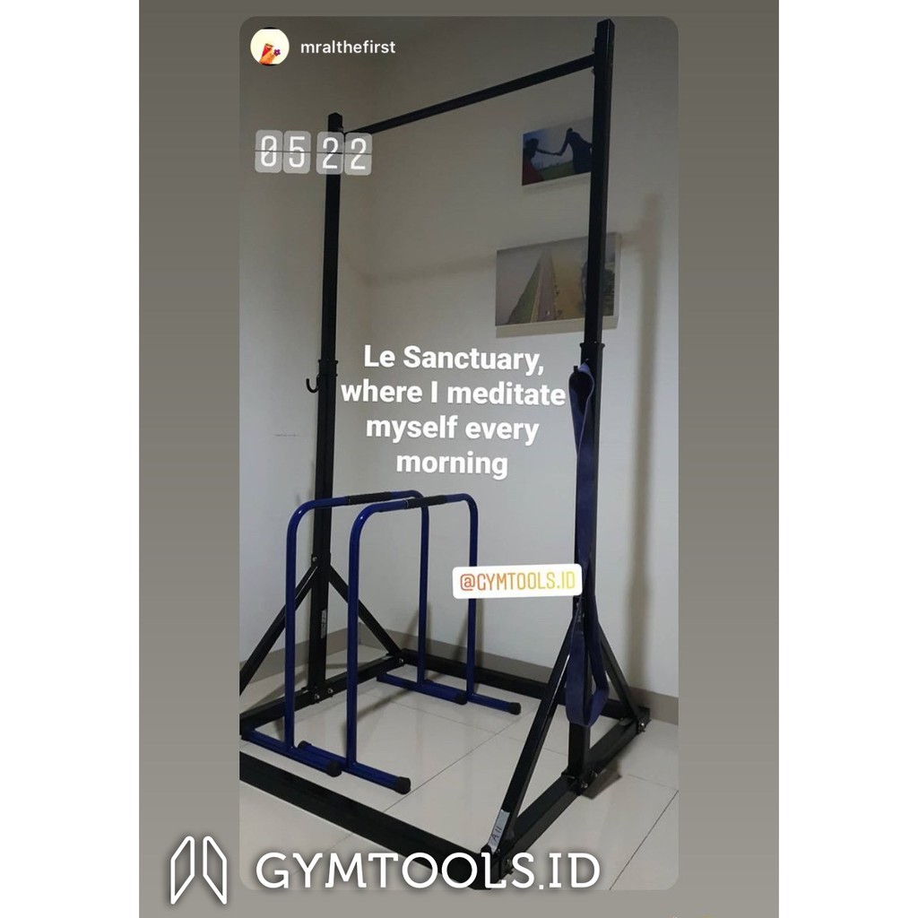 Multi Function Pull Up Standing Workout Station Bar Shopee Indonesia