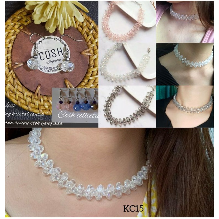 Kalung Korea Choker Crystal | Coker Kristal Premium KC15