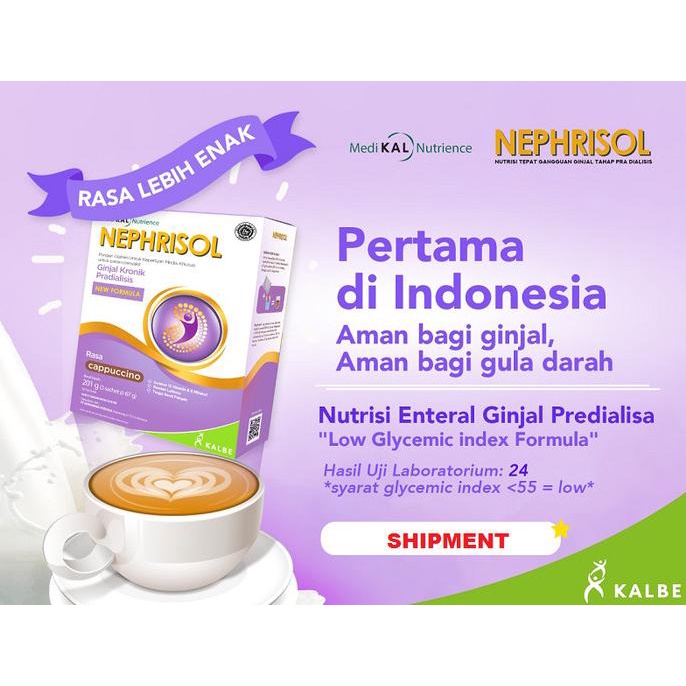 

{COD} NEPHRISOL PRA DIALISIS Ginjal CAPPUCCINO COKLAT VANILLA NEPRISOL KALBE {COD}