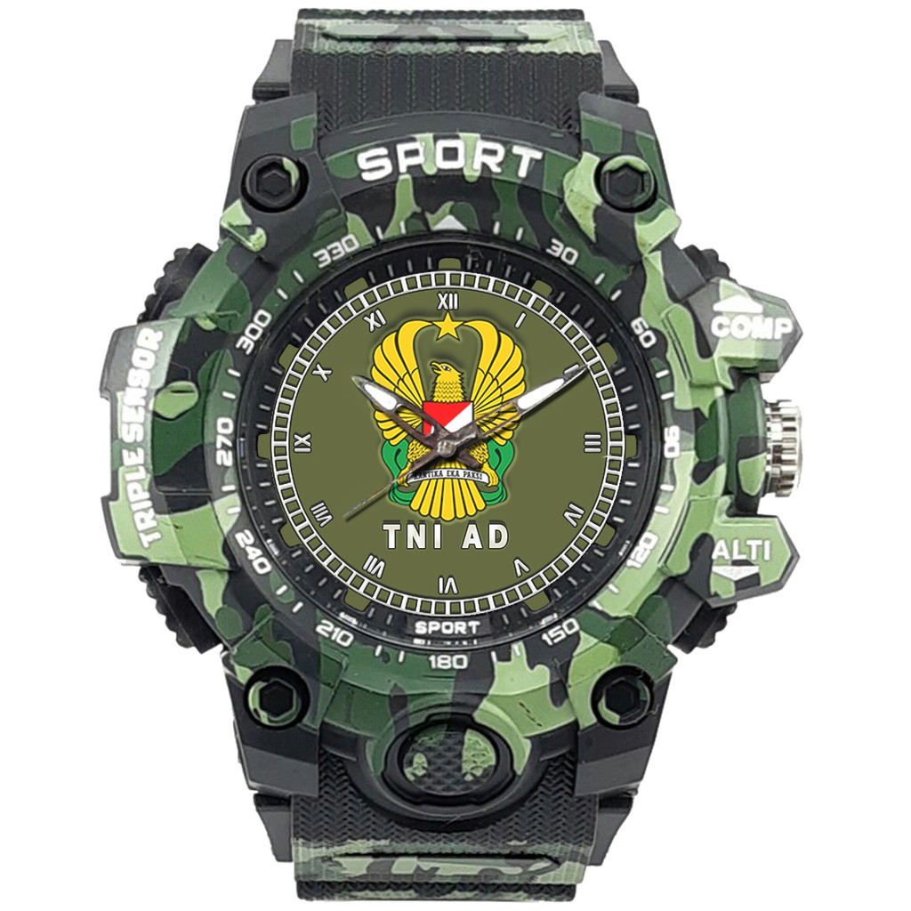 (SPECIAL EDITION) JAM TANGAN LOGO TNI-AD WATER RESISTANT NO.6