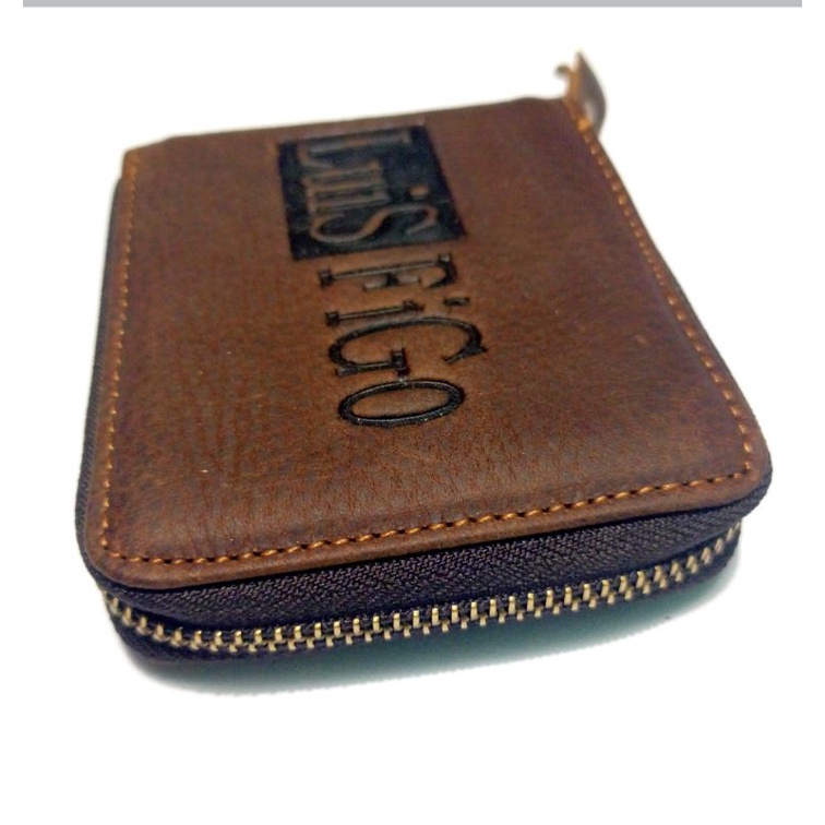 dompet pria kulit asli impor Luis Figo model Zipper
