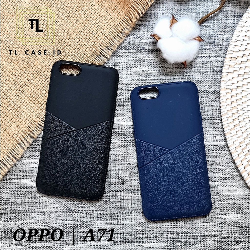 OPPO F9 F9 PRO F11 PRO A71 A5S A7 A11K A12 A3S A5 C1 | LEATHER Soft Case Black Patterns Business