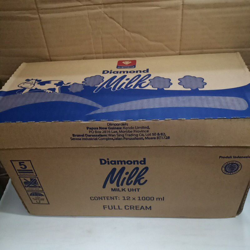 

Diamond Milk UHT Full Cream 1 L - 1 Dus / 12 pcs