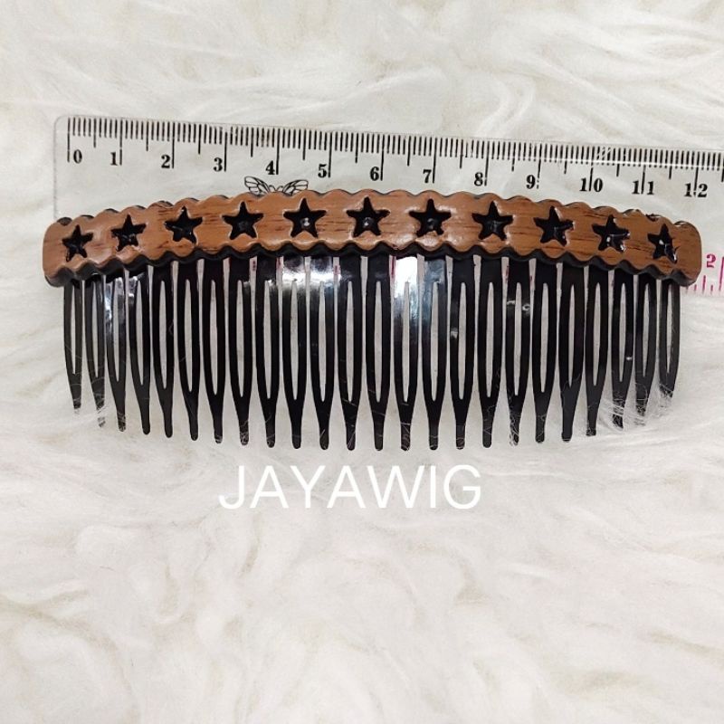 Sirkam Rambut Korea Motif Kayu 12cm