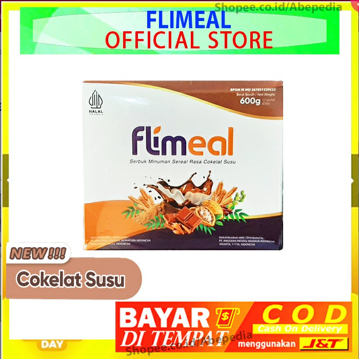 (BISA COD) FLIMEAL COKLAT SUSU MINUMAN SEREAL MEAL REPLACEMENT PENGGANTI MAKAN