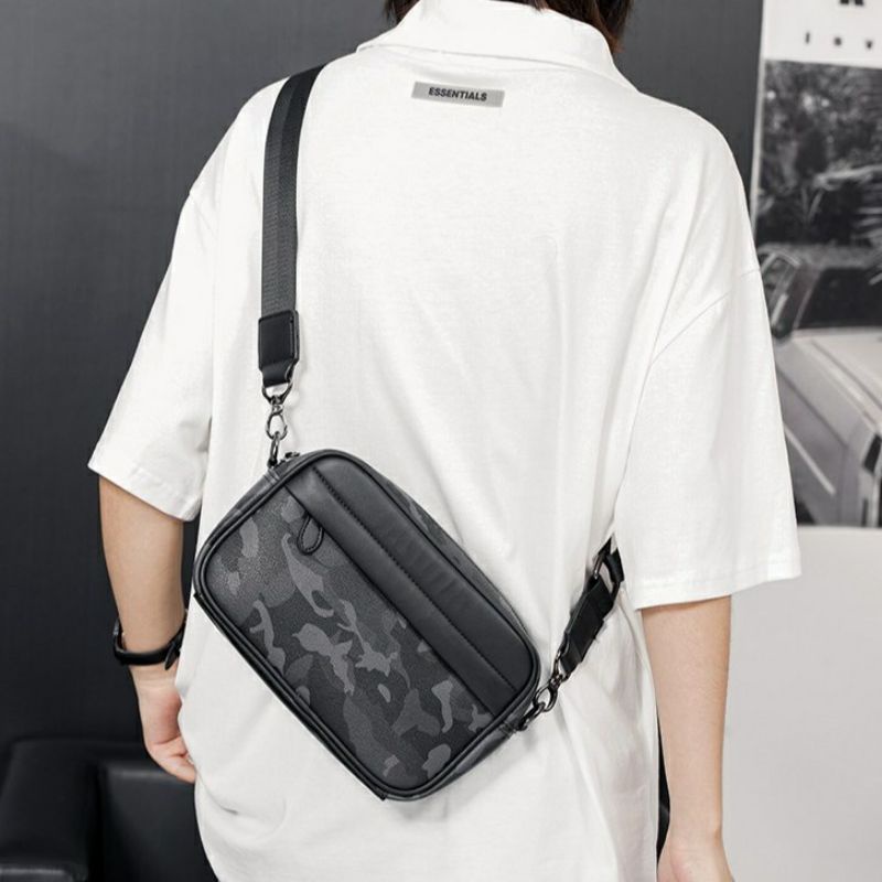 TAS SELEMPANG MINI TAS PRIA TAS COWOK TAS KULIT(TS4440)