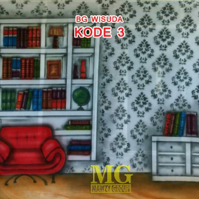 Background foto motif wisuda