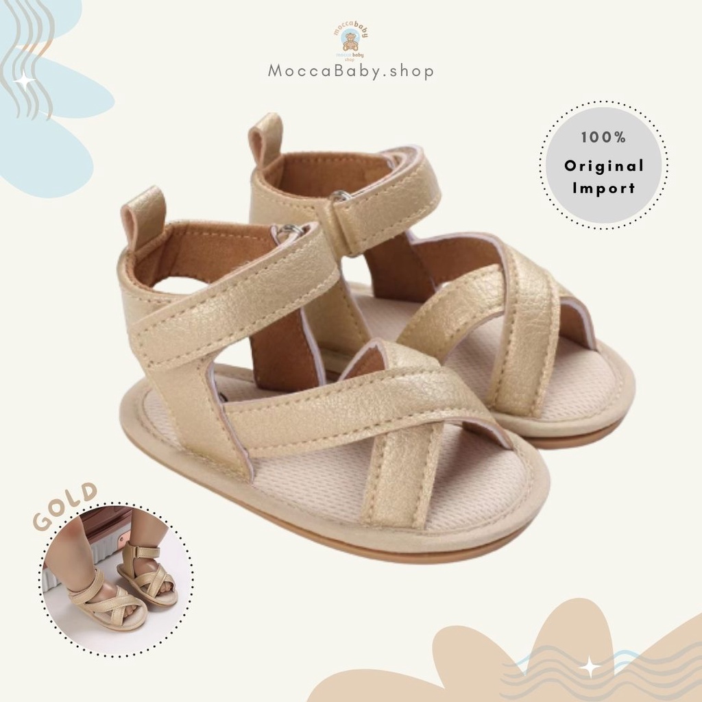 MBSS - PREWALKER Sepatu Anak Bayi Baby Shoes Sandal Casual Socks Anti Slip Bahan Import / YEMIMA