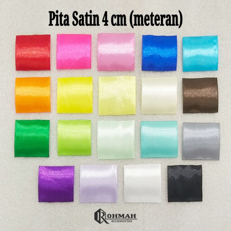 

Pita Satin 4 cm meteran