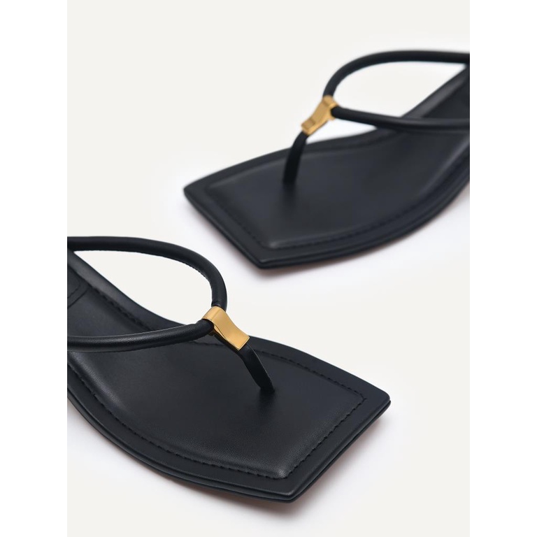 SANDAL HEEL PEDRO WANITA ORIGINAL HEELS BRANDED KULIT ASLI HITAM PW064