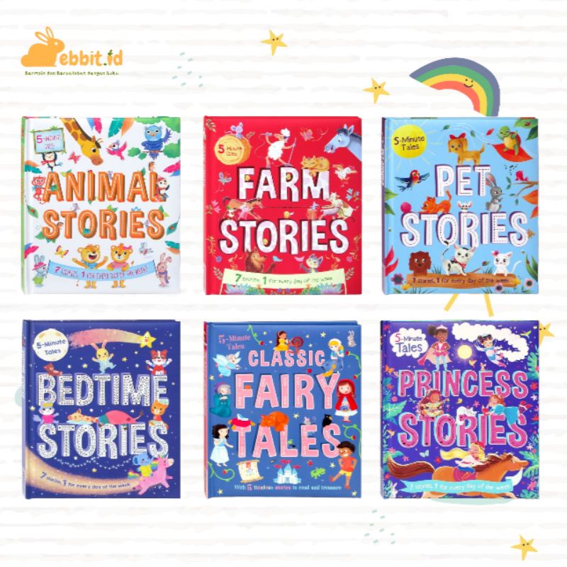 Storytime 5-Minute Tales : Animal Stories / Farm Stories / Pet Stories / Bedtime Stories / Princess 