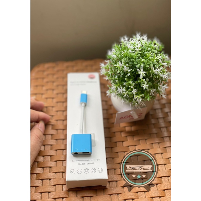JH031 Spilter type c 2in1 kabel audio type c 2in1 jek audio type c 2in1 splitter type c 2in1 Samsung