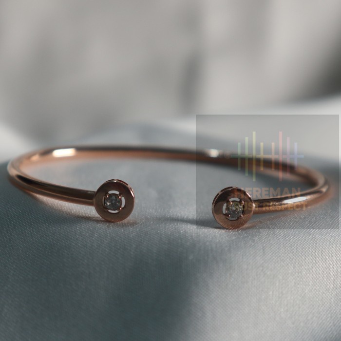 Gelang Paraskeve Emas Asli Rose Gold Kadar 17K 750
