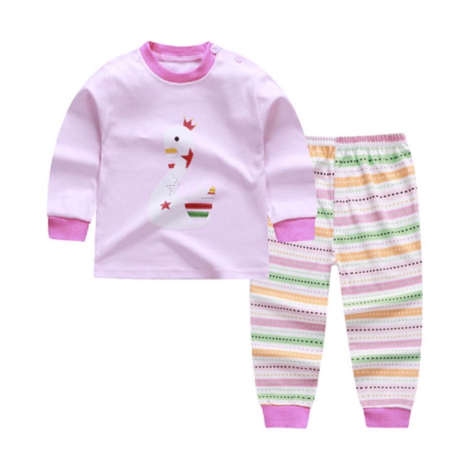 Baju setelan anak little swan / baju set anak / baju import