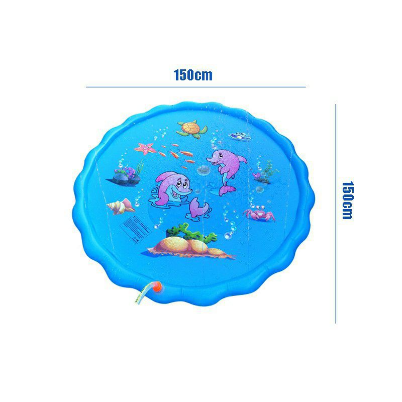 Mainan Air Anak Air Mancur Water Spray Pad PVC Ukuran 100cm 130cm 150cm 170cm