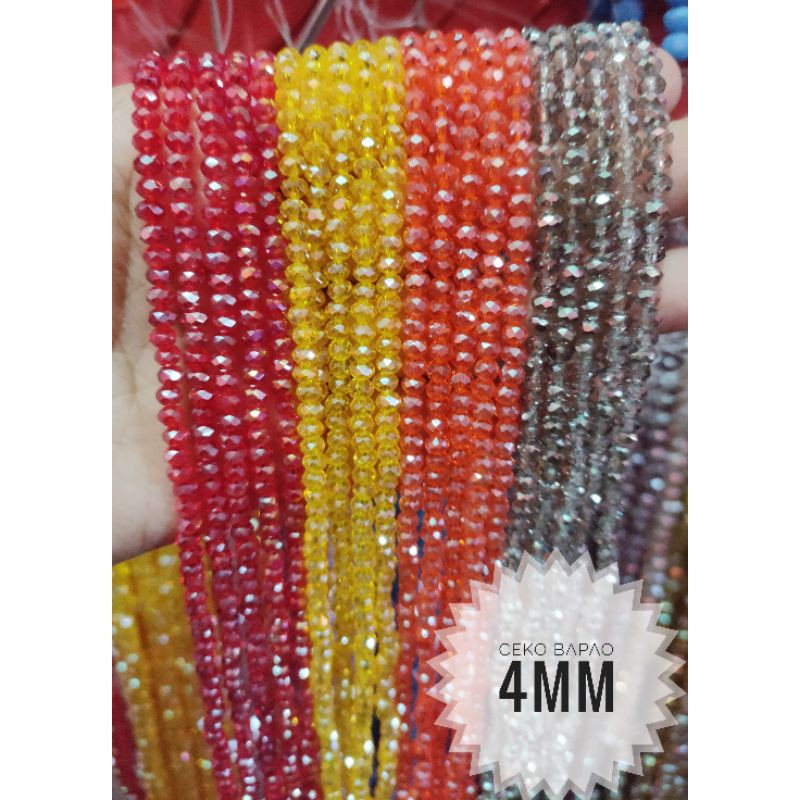 Ceko bapao / Kristal Bapao 4mm warna spesial