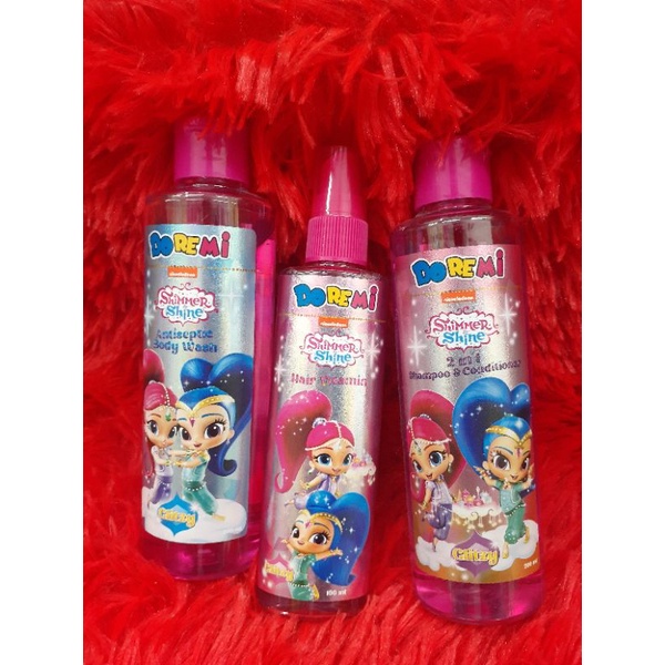 doremi shimmer&shiny shampo sabun hair vitamin anak