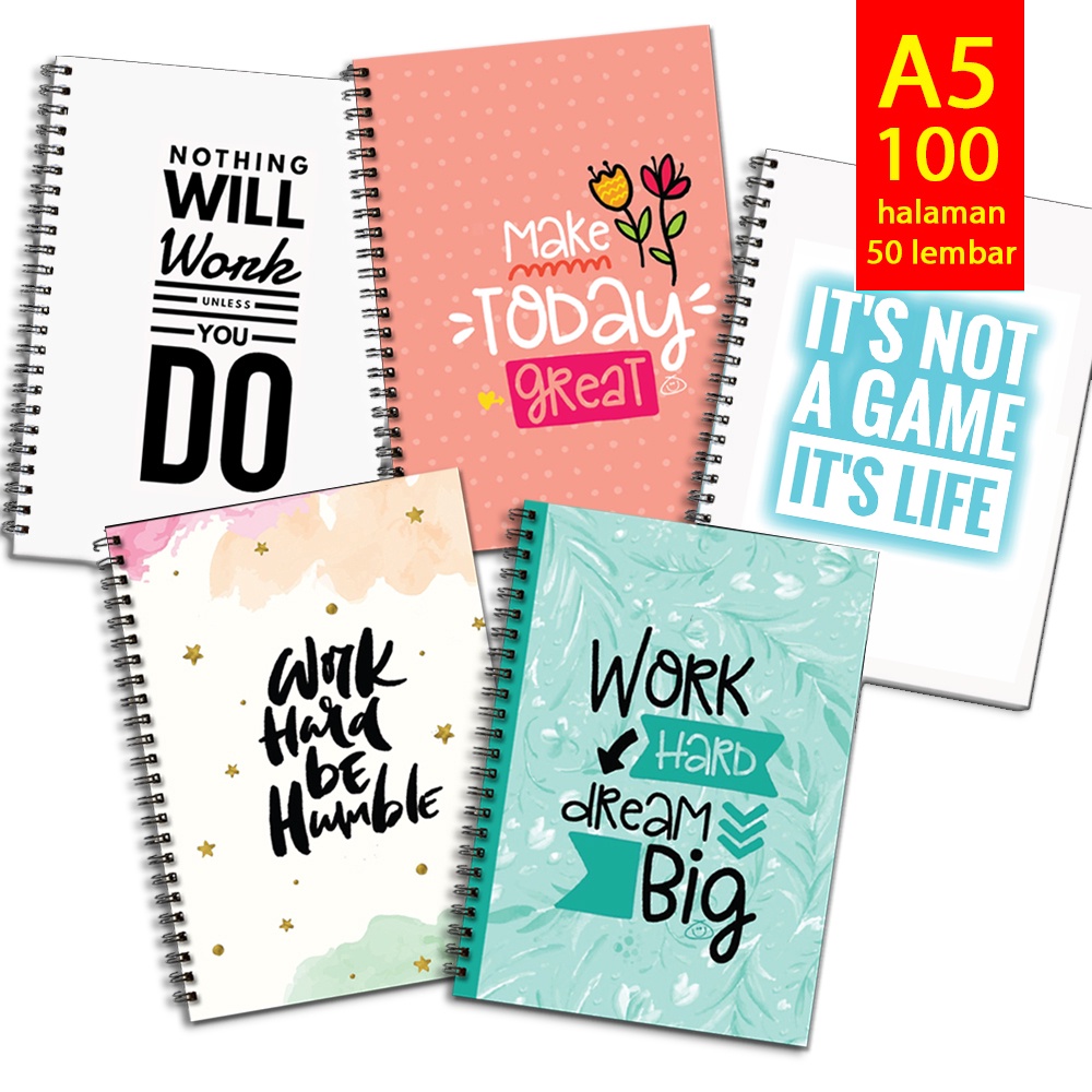 

Notebook A5 Spiral Buku Tulis Catatan