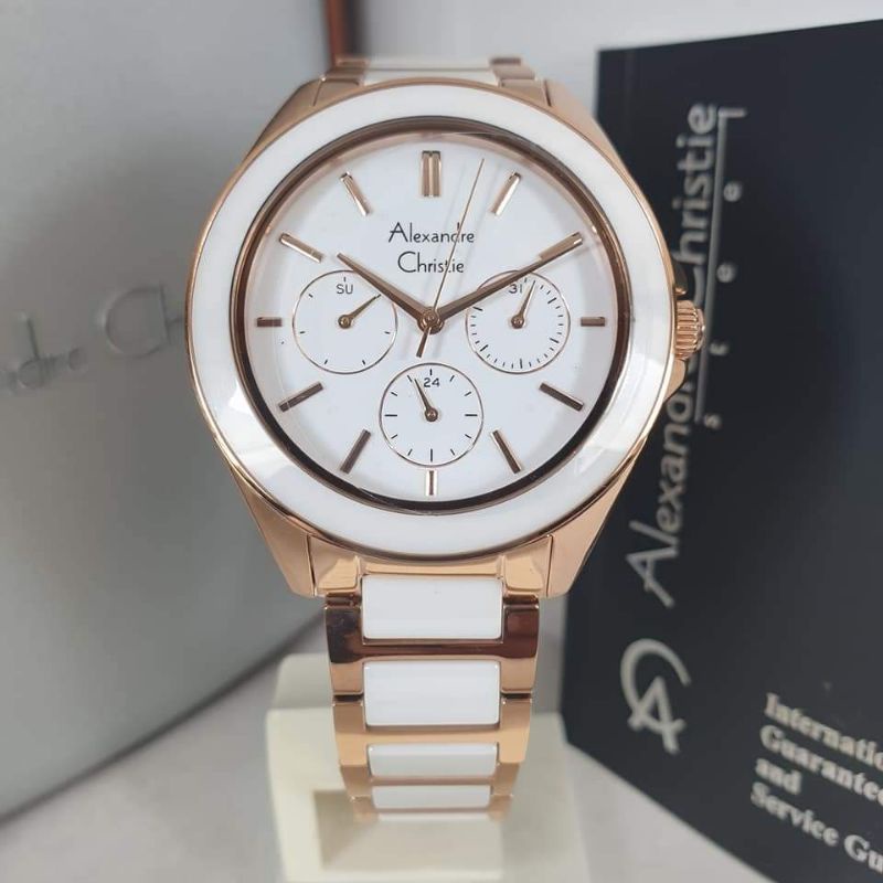 Jam Alexander Christie wanita AC 2930 AC2904 Original Keramik Garansi Resmi Alexandre Christie