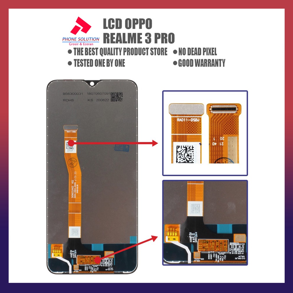 LCD Oppo Realme 3 Pro Fullset Touchscreen - Parts Kompatible Dengan Produk Oppo // Supplier LCD Oppo Realme 3 - Garansi 1 Bulan