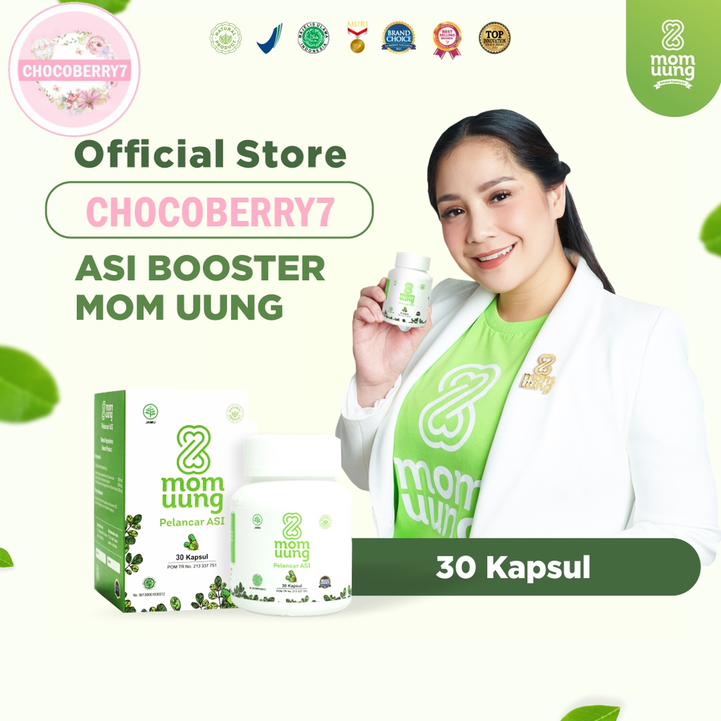 ASI Booster Mom Uung NEW FORMULA 30 kapsul / 60 kapsul Pelancar ASI Ekstrak daun kelor MomUung Tangerang Chocoberry7