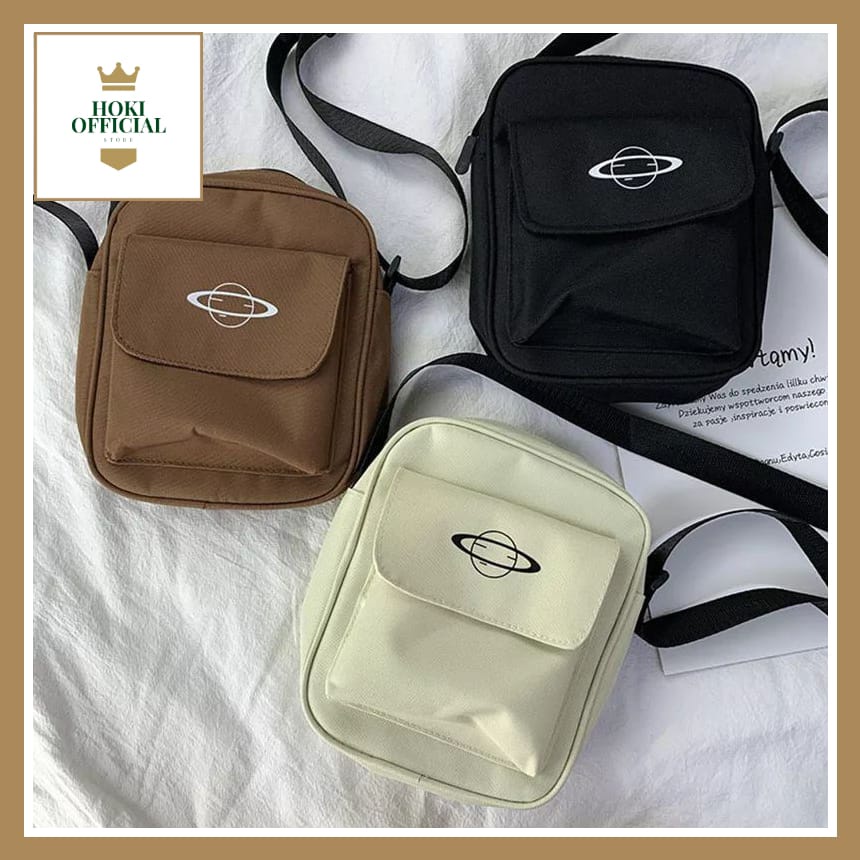 [COD] Tas Selempang Unisex Trendy Korean Style Muat Banyak Lucu Stylish Kekinian HokiOfficial