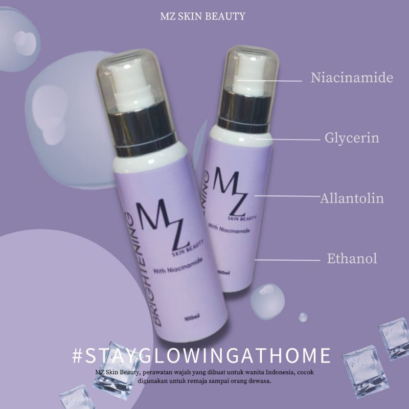 TONER GLOW & BRIGHTENING BY MZ SKIN BEAUTY BPOM