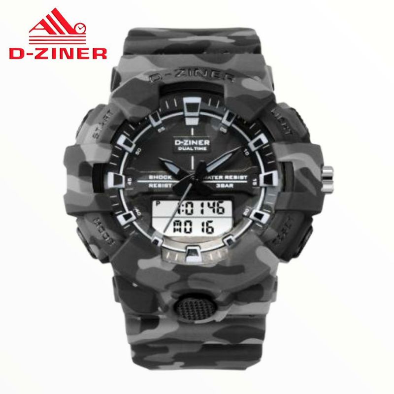JAM TANGAN RUBBER PRIA D-ZINER ORIGINAL 8206