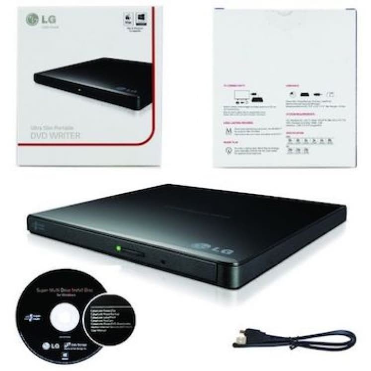LG DVD-RW External Ultra Slim Portable DVD Writer GP65NB60