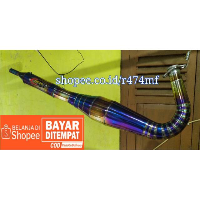 Knalpot Creampie RX King Telo Kompetisi Bluemoon