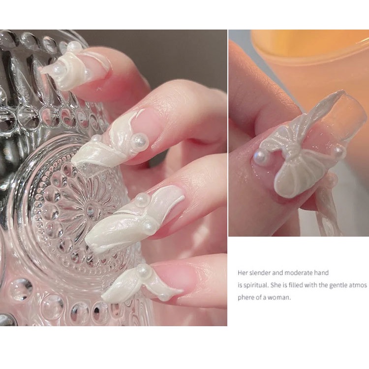 【 COD 】 Beauty Orname Mutiara Berlian Imitasi 3d Bahan Metal Gaya Jepang Untuk Dekorasi Nail Art