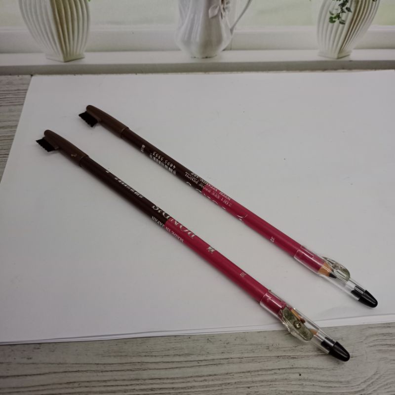 (pcs) Pensil Alis Ponds 2 Warna | Pensil Alis Pond's (Free Serutan&amp;Sikat)