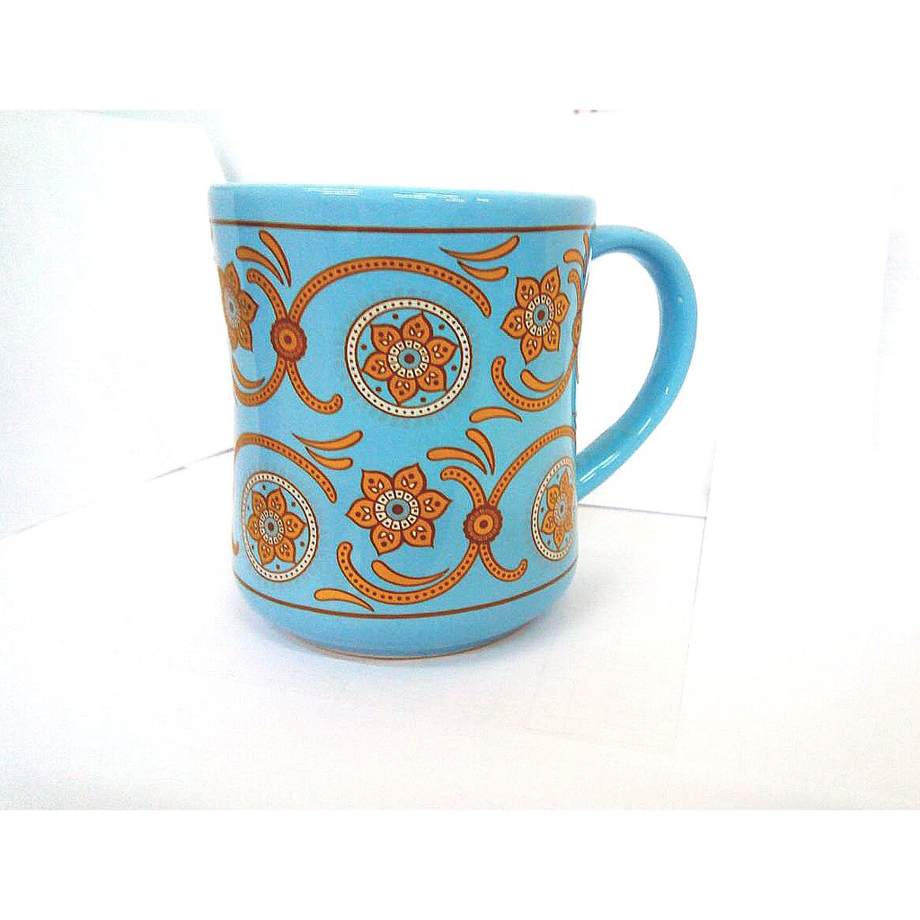 Briliant Gelas / Mug Ceramic Goldman Assorted Color 380 ml (GMG6930)