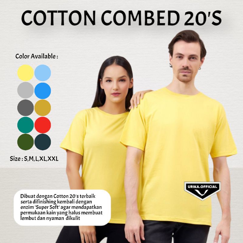 KAOS LANGSUNG DARI PABRIK - KAOS 20S /KAOS 20S /KAOS COTTON COMBED 20S /KAOS TEBAL
