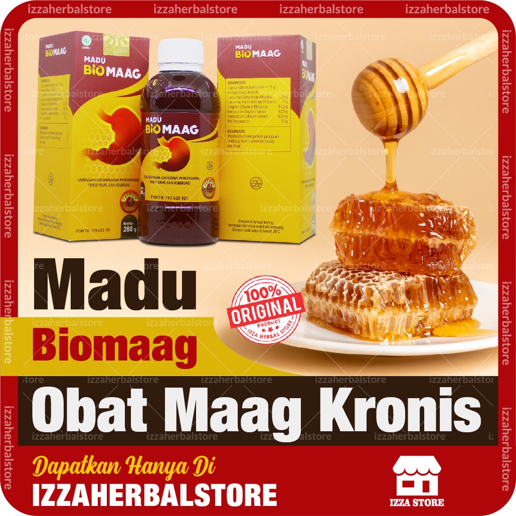 Madu BIOMAAG Obat Maag Kronis - Asam Lambung - Anxiety - Gastritis - GERD - OBAT Lambung Bio Maagh