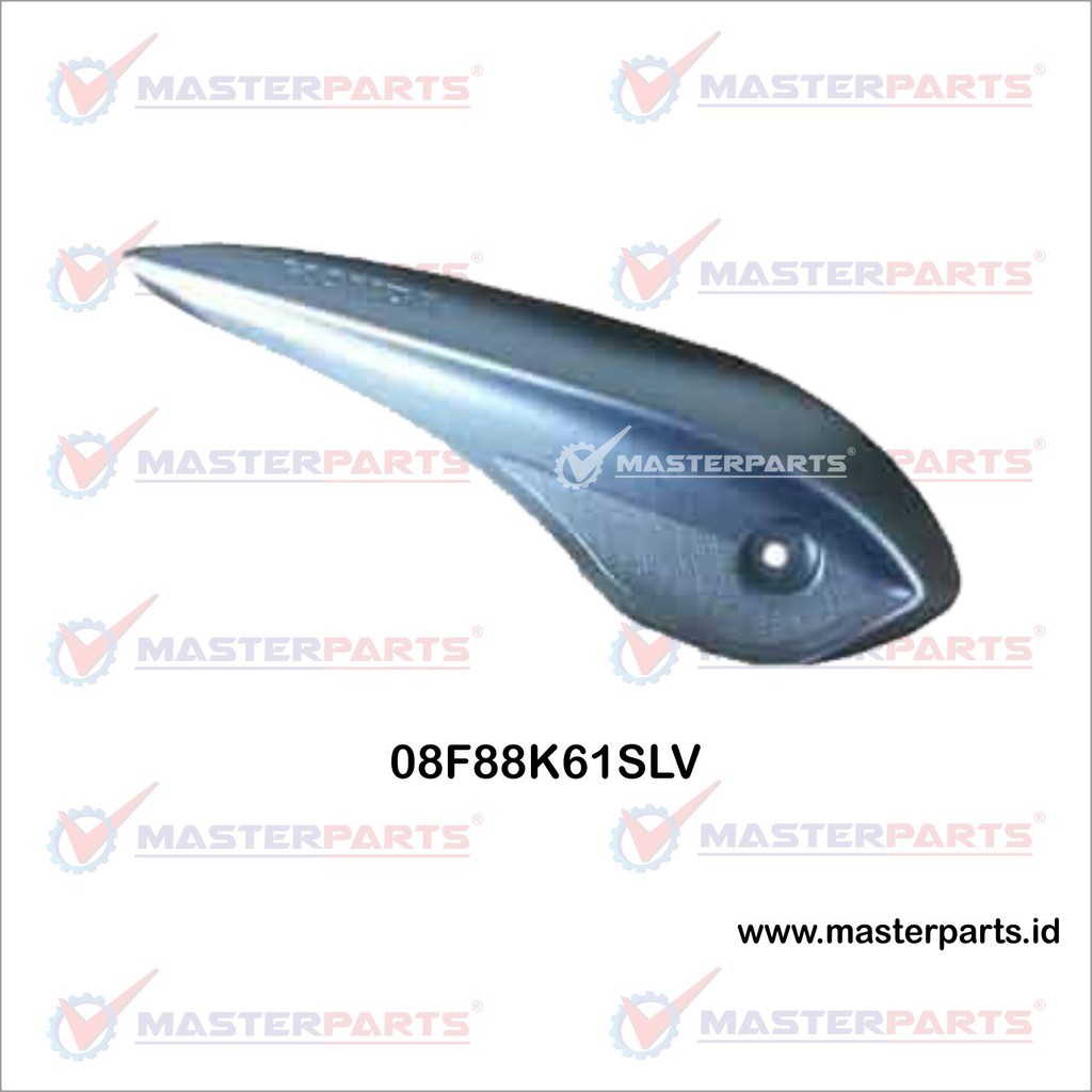 Garnish Cover Knalpot motor honda BeAT POP Silver (08F88K61SLV)