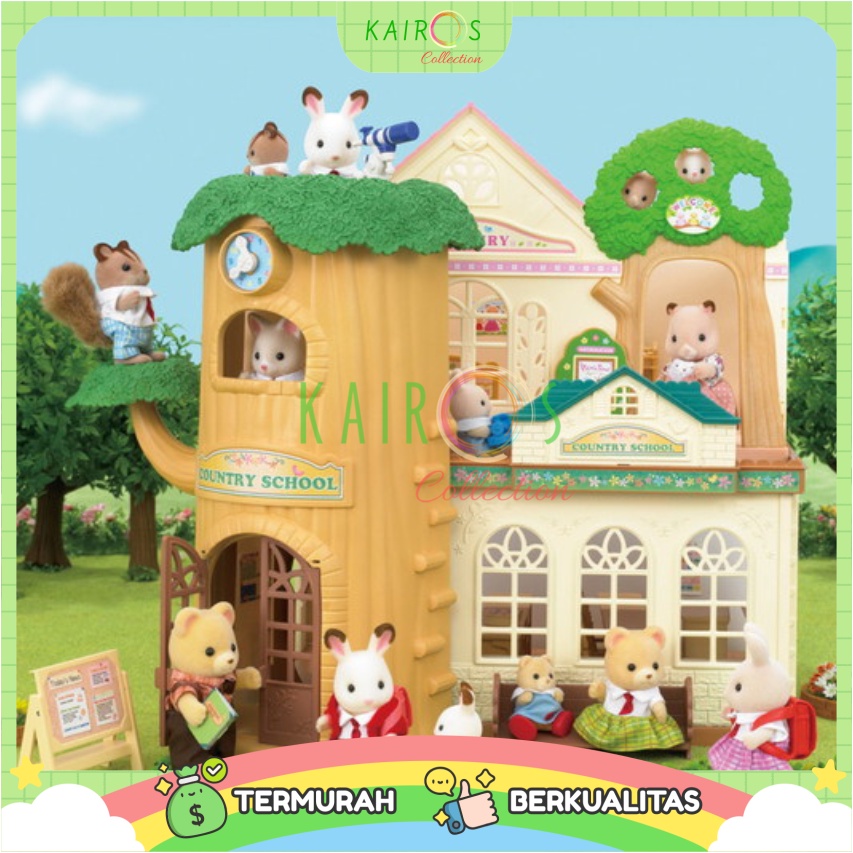 Rumah Sekolah Sylvanian Families Country Tree School Epoch 5105